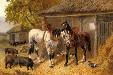 ザ・ファームヤード2 ジョン・フレデリック・ヘリング・ジュニア馬 Oil Paintings